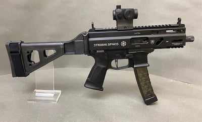 $150 Off! Holiday Deal! Grand Power Stribog SP9A3 S 5" 1/2x28 Barrel 30+1 9mm Delayed Roller + SB Tactical (SBT) Folding Brace (3) 30Rd Mags + Primary Arms 2 MOA Micro Dot & Mount - $949 