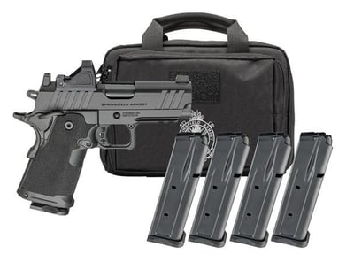 Springfield 1911 DS Prodigy AOS Compact Gear Pac 9mm 3.5" 15rd Pistol w/ 4 Mags, Optic & Range Bag - $1297.40 (Add to Cart Price) 