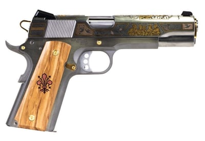 Springfield 1911 Emissary 45 ACP 5" 7rd Pistol, Stainless, Andrea Del Sarto Custom Engraved, Limited 1 of 250 - $2280.99 (FREE Shipping on Firearms)