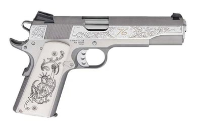 Springfield 1911 Garrison STS Patriot 45ACP 5" Barrel 7+1 Rounds, Stainless, Engraved - $939.99