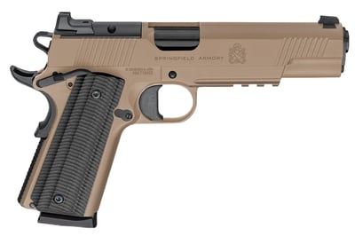 Springfield 1911 Operator AOS .45 ACP 5" Barrel 8rd Coyote Brown - $927.73 