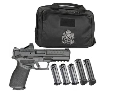 Springfield Echelon Gear Up 4.5" 9mm U-Notch 17/20rd Pistol, Black w/ Range Bag & Viridian RFX II Green Dot - $529.99 