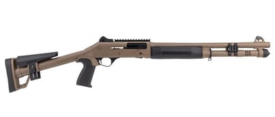 Panzer Arms M4 Tactical Semi-Automatic 12 Gauge Shotgun - 18.5" - FDE - $464.99 