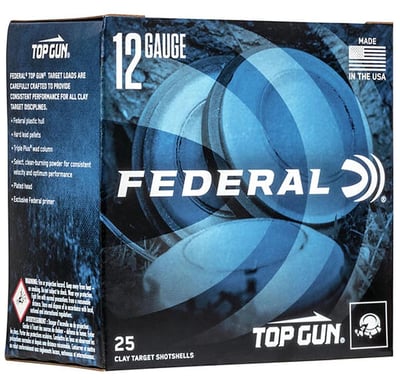 Federal Top Gun 12 Gauge 2.75" 1 1/8 oz 7.5 Shot 25 Rounds - $7.89