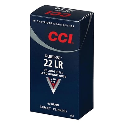 CCI Target Plinking Quiet22 22LR 40 GR LRN 50 Rounds - $4.39