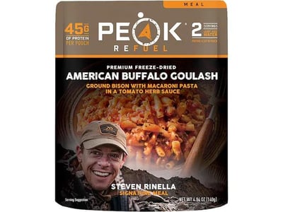 Backorder - Peak Refuel Steven Rinella American Buffalo Goulash Freeze Dried Food - $11.83 (Free Shipping on $100+ Orders)