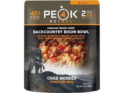 Backorder - Peak Refuel Chad Mendes Back Country Bison Bowl Freeze Dried Food - $11.1 (Free Shipping on $100+ Orders)