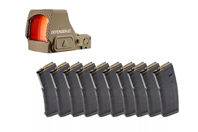 Vortex Defender-ST Micro Red Dot - Tan + 10 PMAG Bundle - $299.99 