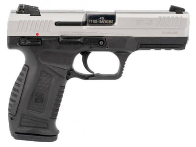 Sar USA ST45STS ST45 45 ACP 4.50" 12+1 TB Black Stainless Steel Black Interchangeable Backstrap Grip - $399.99