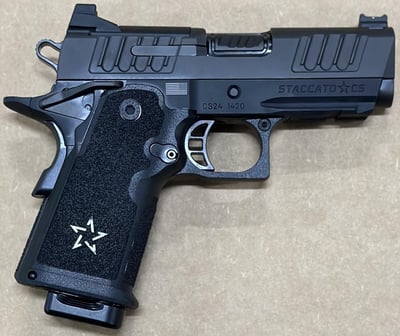 STACCATO CS 9mm 3.5" 16rd Optics Ready Pistol + Tactical DLC Barrel Black X-Series - $2499 