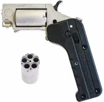 Standard Mfg Switch Gun Handgun Combo .22 WMR & LR 5rd Capacity .75" Barrel Silver with Black Grip - $387.99