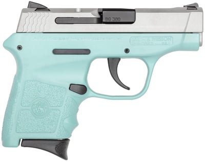 Smith and Wesson M&P Bodyguard Robin's Egg Blue .380 ACP 2.75" Barrel 6-Rounds Manual Safety - $348.99