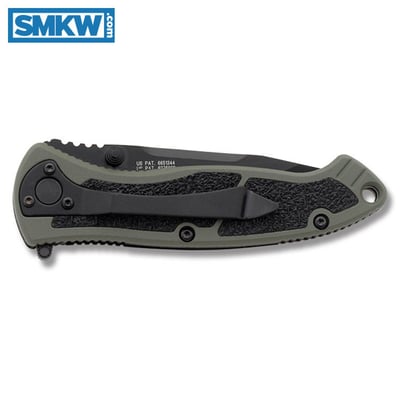 Smith & Wesson Knives Medium Special Ops M.A.G.I.C. Linerlock with OD Green 6061 T-6 Aluminum Handle and Black Coated - $32.89 (Free S/H over $75, excl. ammo)