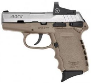 SCCY CPX-1 RD Flat Dark Earth / Stainless 9mm 3.1" Barrel 10-Rounds Red Dot Sight - $269.99