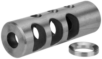 TacFire Full Size Muzzle Brake 1/2x28 Stainless Steel - $17.99 