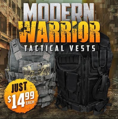 Modern Warrior Tactical Vest: Just $14.99 (Free S/H over $25)
