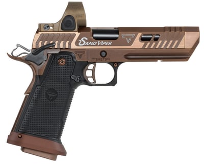 Taran Tactical JW4 PV Sand Viper Limited Optic Edition, 9mm, 5" Barrel, 28rd w/Trijicon SRO Red Dot - $8499.99 