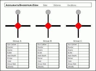 FREE printable targets for precision shooters and varminters from AccurateShooter.com