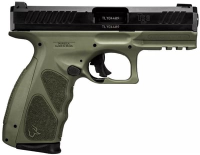 Taurus TS9 9mm, 4" Barrel, Olive Drab Green, Picatinny Rail, 17rd - $227.25 