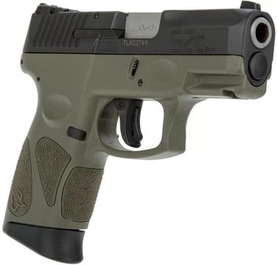 Taurus G2C Pistol Black/OD Green 9mm 3.25" Barrel 12-Rounds Manual Safety - $226.99 