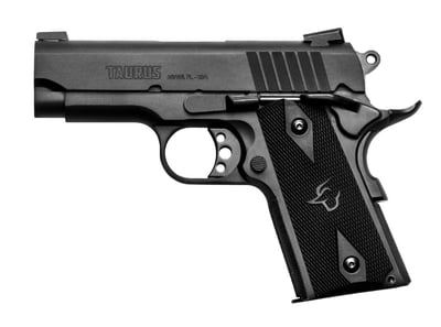 Taurus 1911 Officer Compact .45 ACP 3.5" 6rd Semi-Auto Pistol, Black - $419.99 