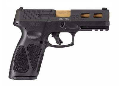 Taurus G3 T.O.R.O 9mm 4" 17rd Pistol w/ Gold PVD Barrel - $343.99 ($19.99 S/H on Firearms / $15.99 Flat Rate S/H on ammo)