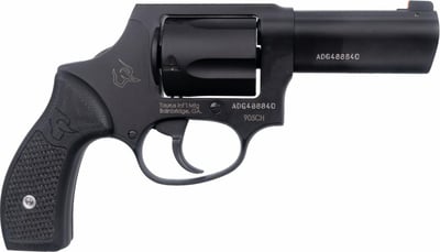 Taurus 905 DAO 9mm 3" Barrel Black Cerakote Steel Frame Custom G10 Service Grips AmeriGlo Front Night Sight 5rd - $341.59 