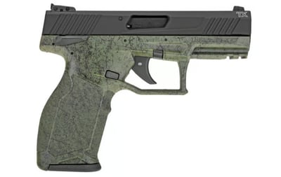 Taurus TX22 .22 LR 4.1" 16rd Pistol Black / Green Splatter - $290.99 