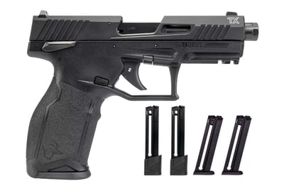 Taurus TX22 Semi-Auto Pistol .22 LR 4.6" Threaded Barrel 16rd / 22rd 5 Mags Black - $249.99 