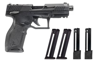 Taurus TX22 TORO, .22LR OR Pistol, 4.6" Barrel, 16rd / 22rd, 5 Magazines, Optics Ready, Black - $249.99 