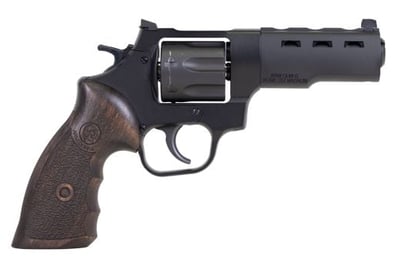 Taylors & Co .357 Mag 4" 7rd Double Action Revolver, Black / Wood Grip - $349.99