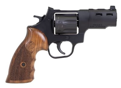 Taylors & Company .357 Mag 3" 7rd Revolver, Double Action, Black / Wood Grip - $399.99