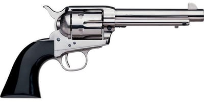 Taylors and Co 1873 Cattleman Nickel .44-40 Win 4.75" Barrel 6-Rounds Notched Rear Sight - $613.99