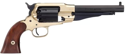 Taylor's & Company Pietta 1858 Remington New Model Navy Black Powder Revolver 36 Caliber 6.5" Blued Barrel Brass Frame Walnut Grip - $265.99 (Free Shipping on $100+ Orders)