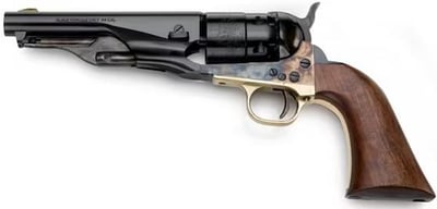 Taylor's Pietta 1860 Army Sheriff Black Powder Revolver 44 Caliber 5.5" Blued Barrel Case Hardened Frame Walnut Grip - $320.21 (Free Shipping on $100+ Orders)