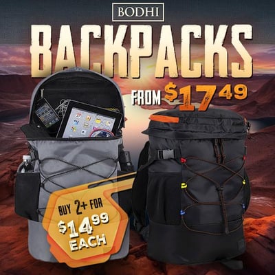 This Backpack Carries Everything - Including This Deal - $17.49 *Buy 2+ for $14.99 Each (Free S/H over $25)