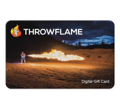 15% OFF Digital Gift Card With Code "BF15%" @ Throwflame