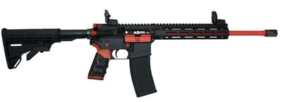 Tippmann Arms M4-22 Redline .22 LR 16" 25rd Semi-Auto Rifle M-LOK Black / Red - $599.21 (Call for Price) 