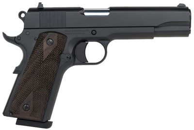 Tisas 1911 A1 Stakeout 45 ACP 5" Steel Barrel 8rd Pistol, Steel Frame, Walnut Grips - $387 (Email Price)