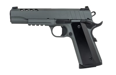 Tisas 1911 Night Stalker SAO 9mm 5" Barrel 9rd Pistol, Cerakote Gray - $499.99 