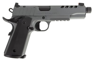 Tisas 1911 Night Stalker SF 10mm 5.5" 8rd Optic Ready Pistol with Grey Cerakote Finish - $599.99 