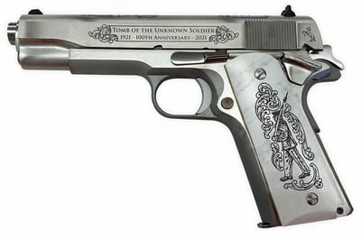 Colt 1911 Series 70 Government “Tomb Of The Unknown Soldier, 1921- 100th Anniversary – 2021” - $3000.99