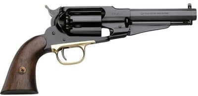 Traditions Pietta 1858 Remington New Model Army Sheriff Black Powder Revolver 44 Caliber 5.5" Blued Barrel Blued Frame Walnut Grip - $319.99 (Free Shipping on $100+ Orders)