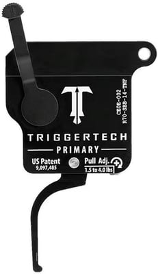 TriggerTech Remington 700 Primary Single Stage Straight Flat Black PVD Trigger - $109.95 