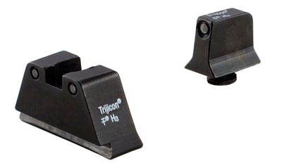 Trijicon Tritium Suppressor Height Sights For Glock 17 / 19 / 22 / 34, Black, Front & Rear Green Tritium - $104.99 
