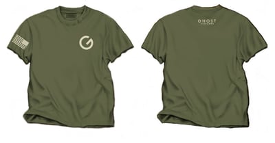 Ghost Firearms T-Shirt Military Green/Tan - $10.99