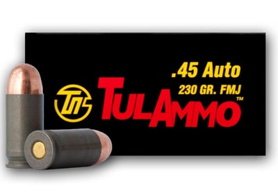 Tula 45 ACP 230 Grain FMJ 500 Rounds - $265