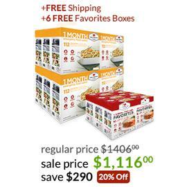12 Month Emergency Food in a Box for 1 Person - $851.99 after coupon "MARCH25"