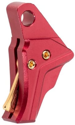 Tyrant Designs I.T.T.S. Trigger for Glock Gen 3 / 4 Pistols Red (Gold Screw) - $59.99 