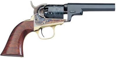 Uberti 1849 Wells Fargo Black Powder Revolver 31 Caliber 4" Blued Barrel Case Hardened Frame Walnut Grip - $349.99 (Free Shipping on $100+ Orders)